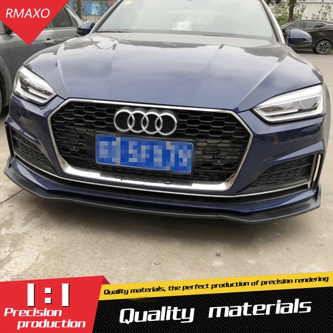 

For Audi A5 Body kit spoiler 2017-2018 For Audi A5 ABS Rear lip rear spoiler front Bumper Diffuser Bumpers Protector