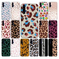 yndfcnb fashion leopard print phone case for huawei mate 20 10 9 40 30 lite pro x nova 2 3i 7se