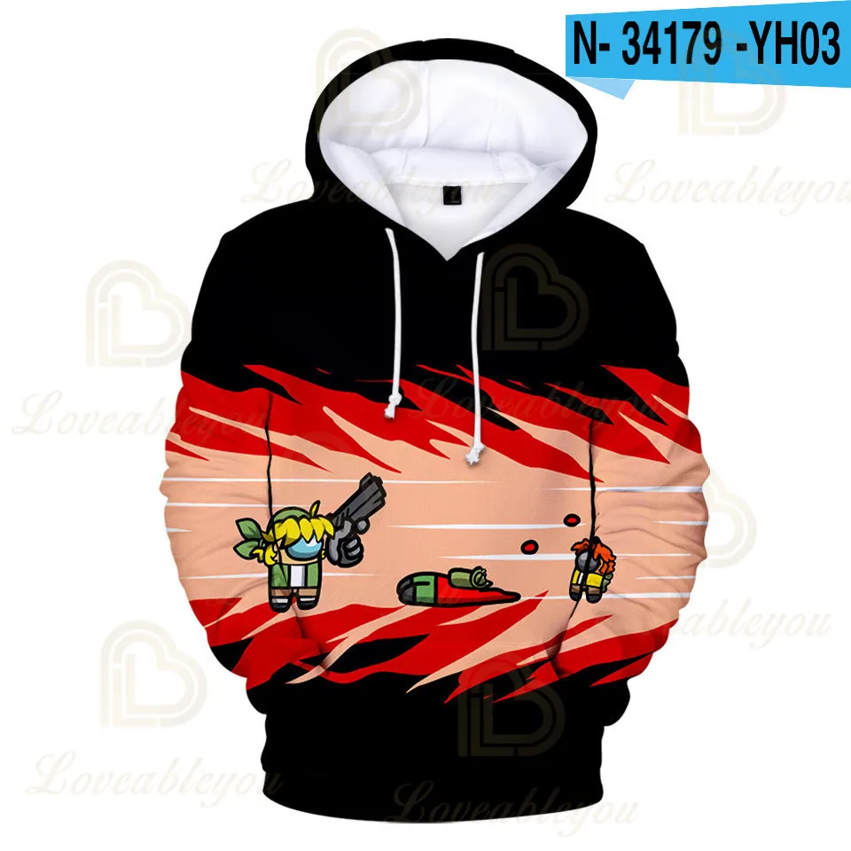 

Autumn Winter Impostor Hoodie Men Funny Print Streetwear Crewmates Sweatshirt Male Fashion Long Sleeve Hoodies