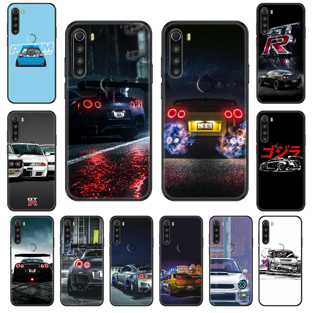 Спортивный автомобильный чехол gtr для телефона Xiaomi Redmi Note S2 4 5 6 7 8 A S X Plus Pro черный