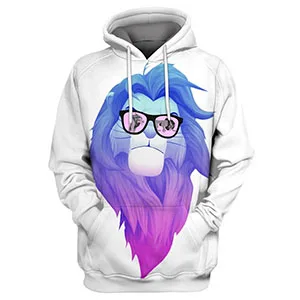 style 4 I2u толстовки унисекс с 3D принтом животных толстовки с капюшоном пуловер с графическим карманом модная спортивная толстовка Король Лев Simba - Цвет: style 4