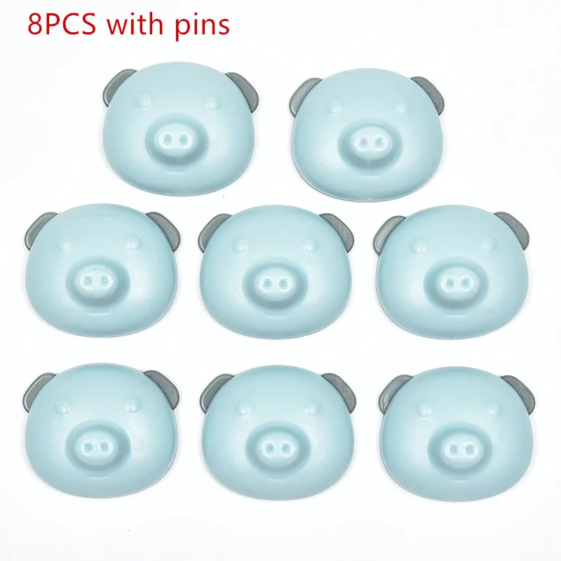 C 8pcs with pins 8 шт./1 шт. зажим для одеяла держатель панда Пряжка стеганное одеяло крепление симпатичная Кровать Простыня фиксатор нескользящее одеяло Магнитный антиподвижный лист зажим кнопка - Цвет: C 8pcs with pins