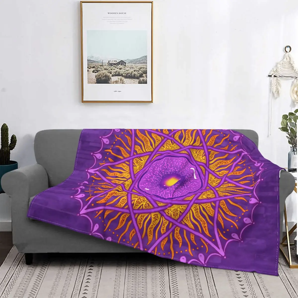 

Мягкое дышащее фланелевое одеяло с рисунком древней косички для дивана