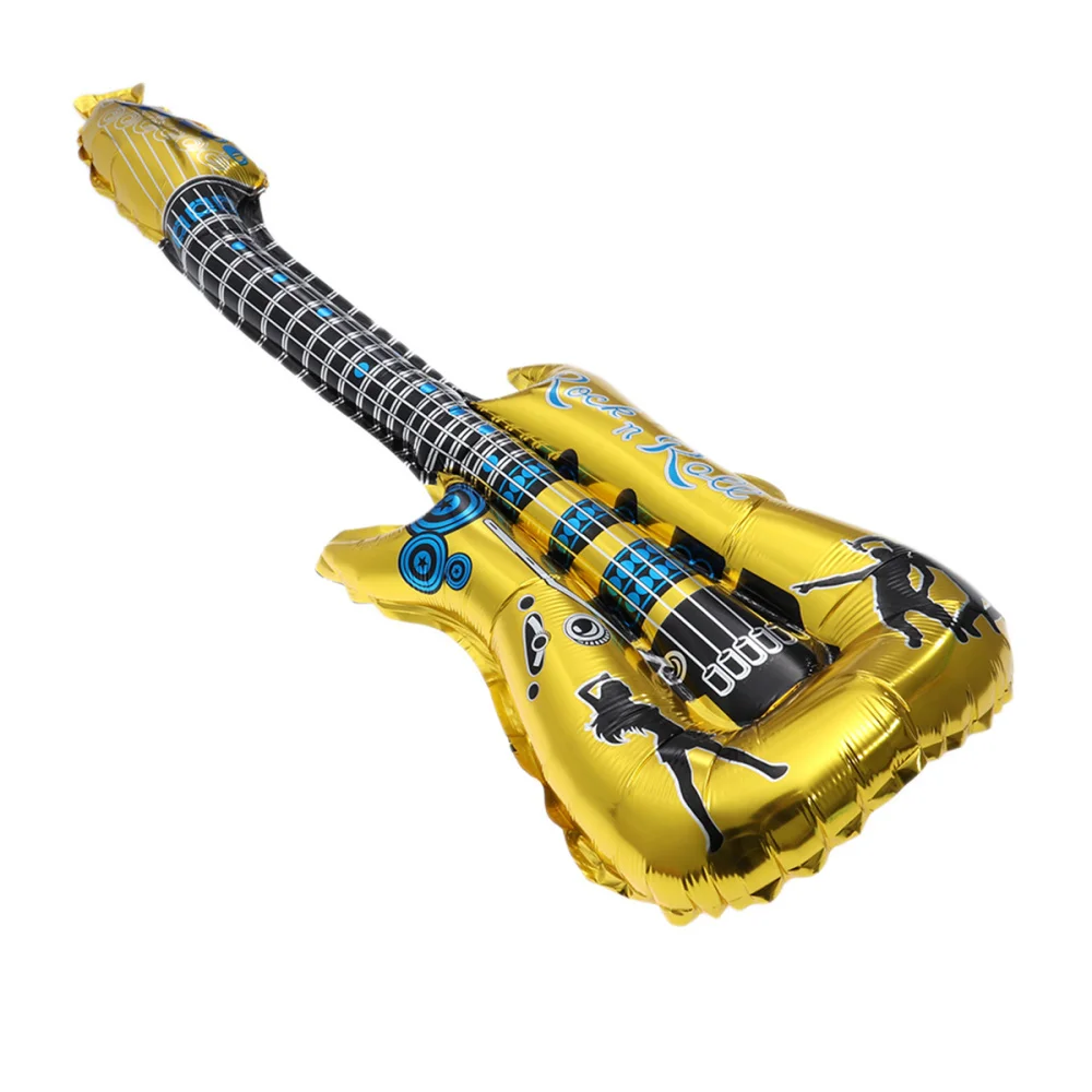 

Guitar Foil Balloon Instrument Mylar Balloons for Wedding Birthday Party Decoration (Blue)
