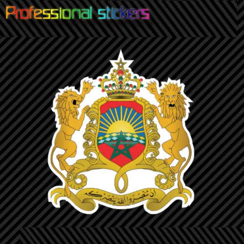 Наклейка с гербом Марокко самоклеящаяся виниловая наклейка флагом для