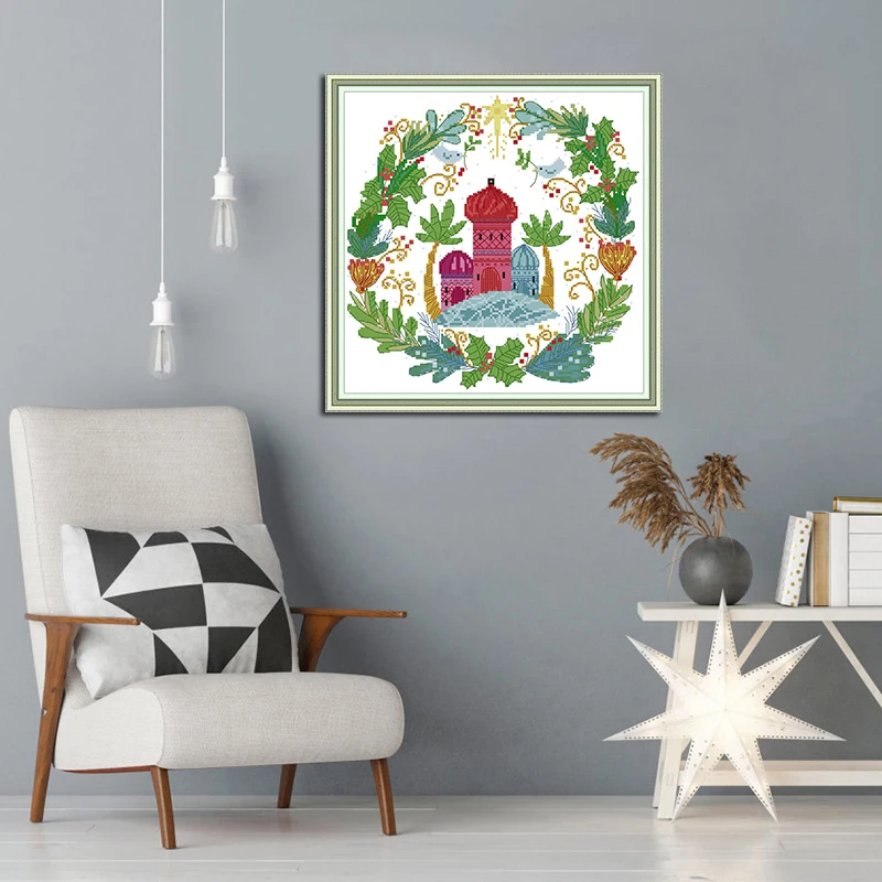 Набор для вышивки крестиком Joy Sunday строительная ткань наборы 11 и 14 карат набор