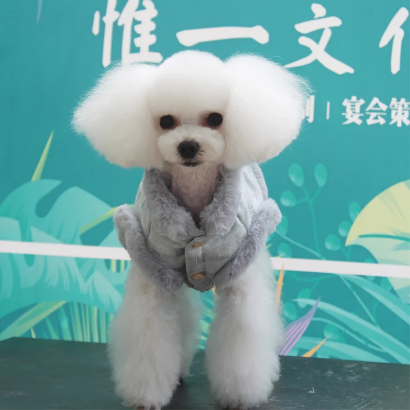 Three color warm winter Dog parka clothing Puppy Clothes Vestidos vest cat Pets dogs coats Jacket Jackets Chihuahua plaid parka