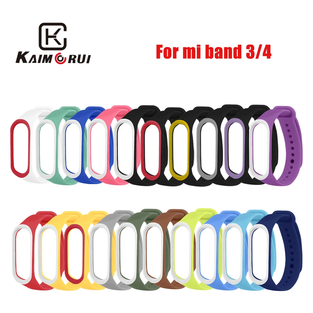 Ремешок для смарт часов Xiaomi Mi Band 4 3 силиконовый сменный ремешок браслета band 20