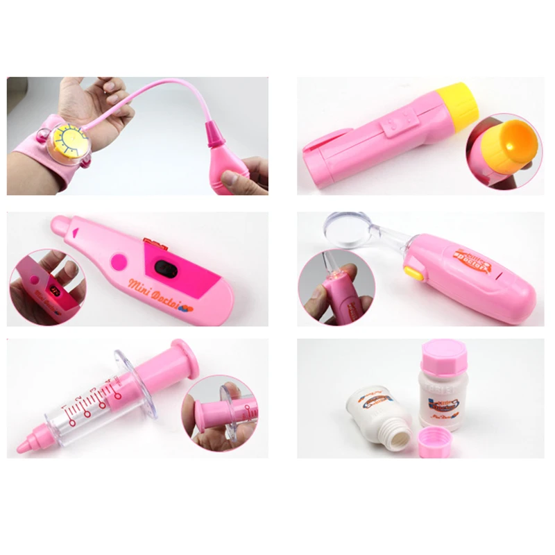 

Kids Doctor Toys Set Simulation Family Doctor Medical Kit Toy Pretend Play Portable Suitcase Medicine Accessorie Children Toys