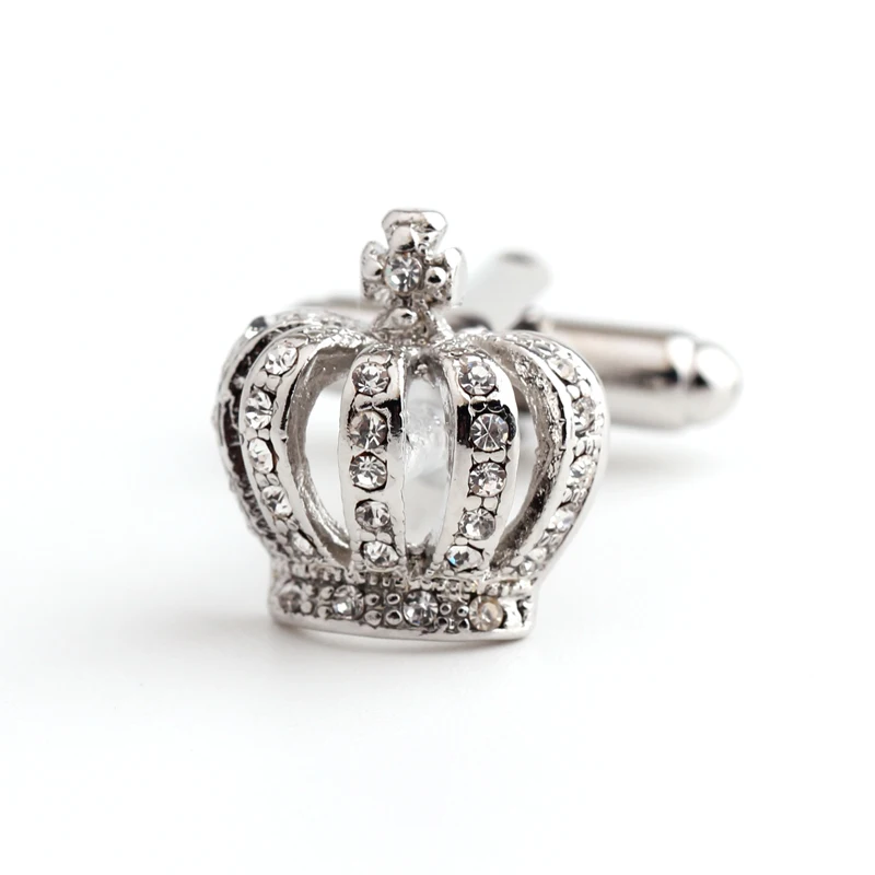 2020New мужские круглые запонки в виде короны украшение для рубашки свадьбы |