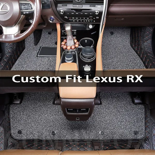 Black Red A Настоящие коврики для Lexus RX Class RX300 RX350 RX350L RX450h RX450hL 6D полный охват автомобильные коврики для багажника - Название цвета: Black Red A
