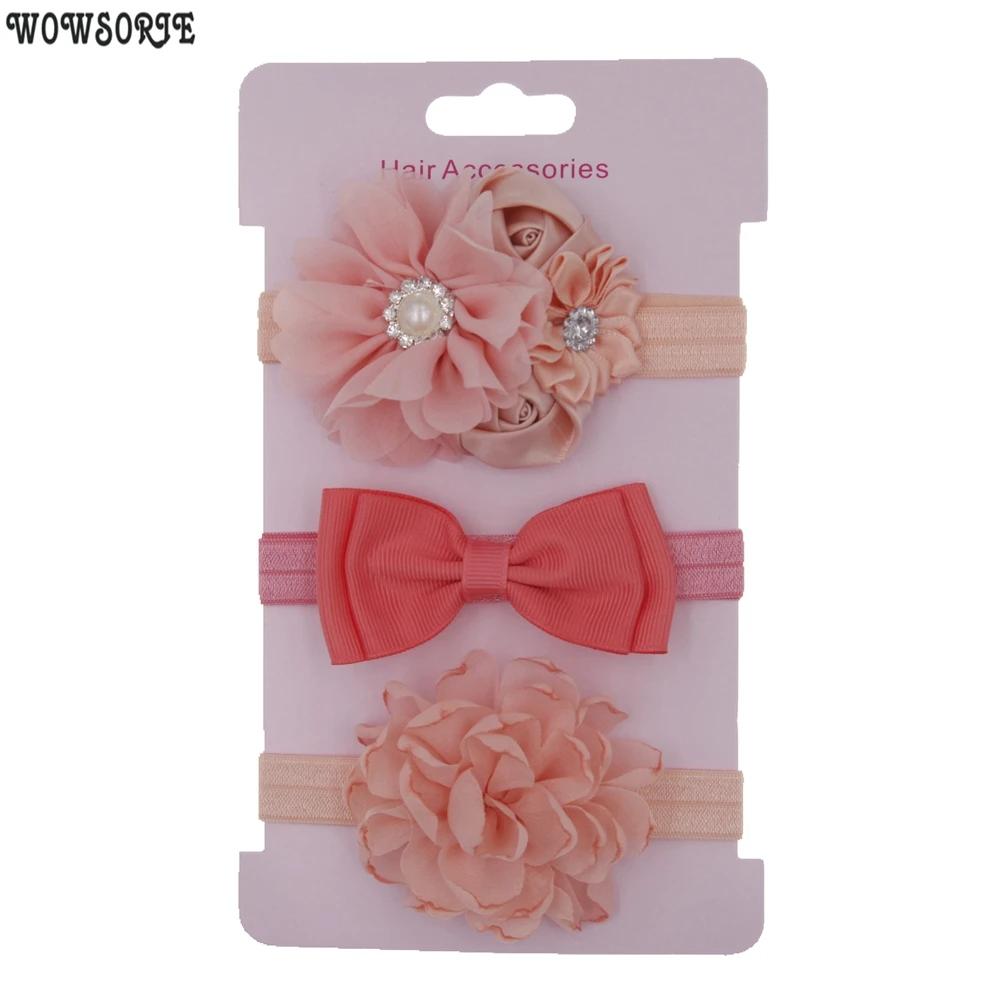 В Корейском стиле для детей повязка на голову малышей Комплект с розами Детское
