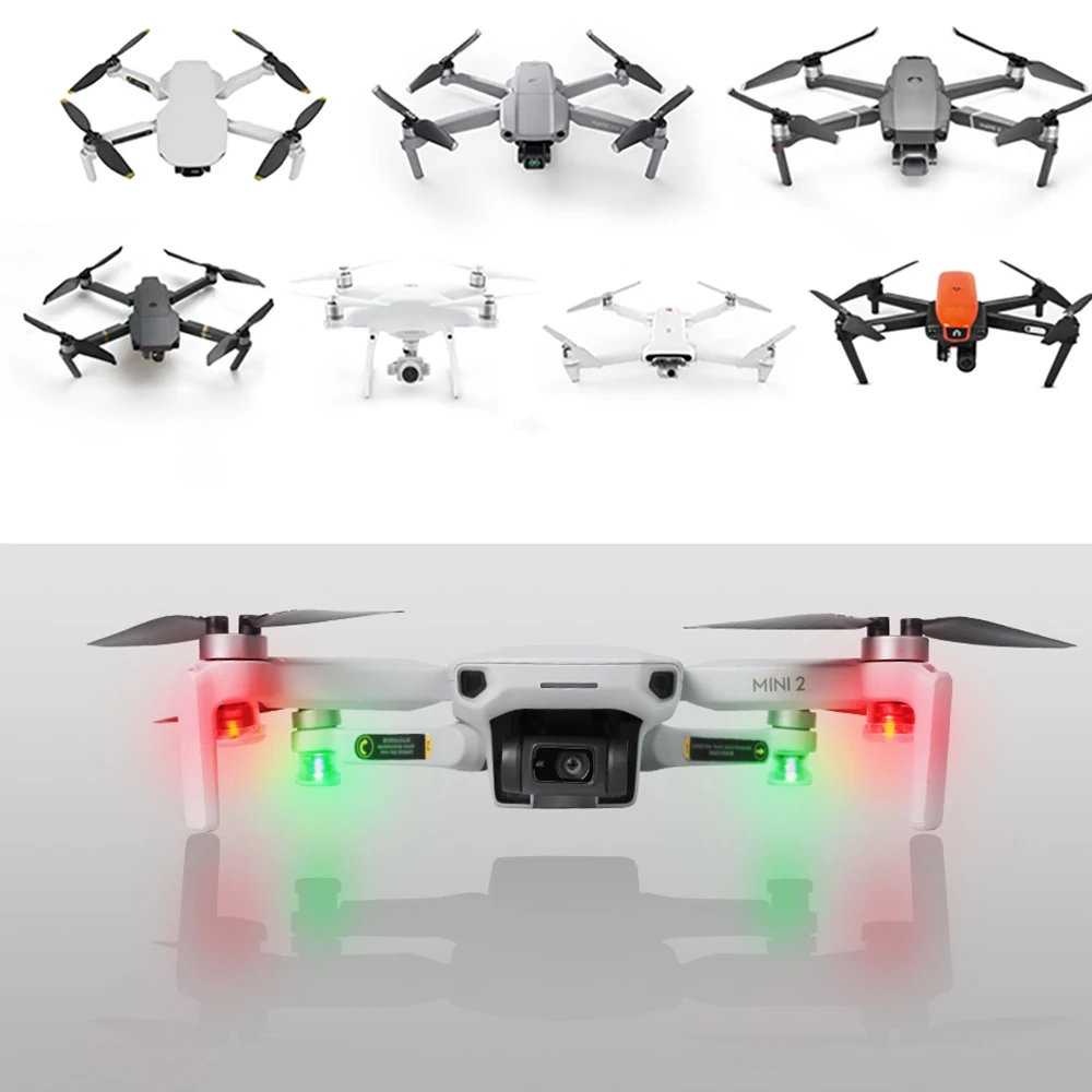 

Стробоскопический индикатор, Ночная вспышка для DJI Drone Mini2 Mavic Air 2S Mavic/Pro/Zoom Phantom 4 Fimi X8 SE