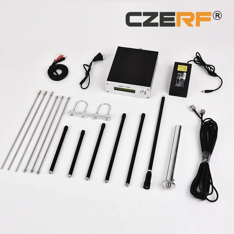 Регулируемый Профессиональный FM стереопередатчик 0-25 Вт мощности + комплект