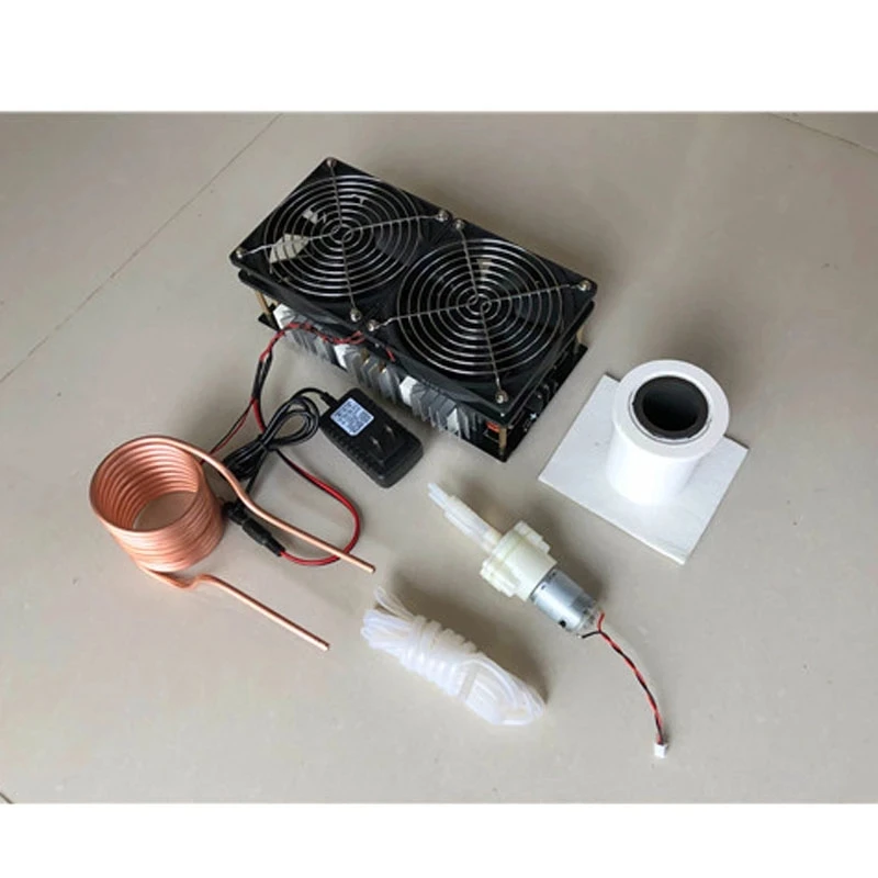 

ZVS 2500W High frequency Heating Machine Induction Heating Board Module Flyback Driver Heater+Coil+Dual fan+Crucible+Pump