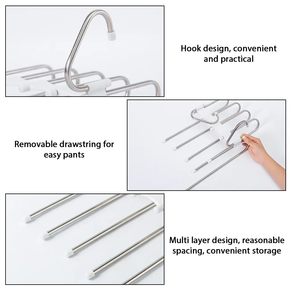 5 в 1 вешалка для одежды шкаф Организатор экономия пространства