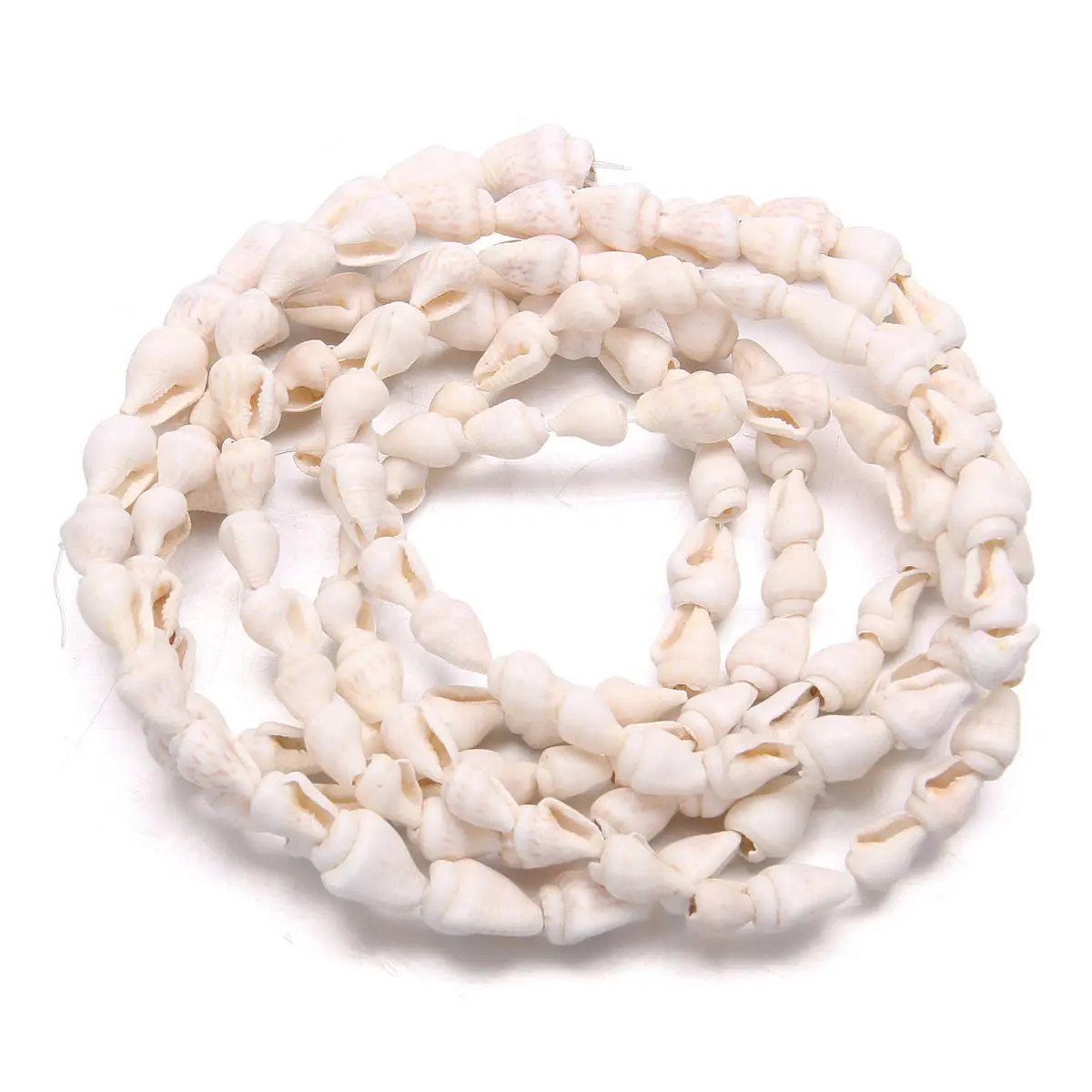

Small Beads Ladies DIY Bracelet Necklace Jewellery Bead Exquisite Gift White 115cm Long Conch Shell Beads 145 Size 8x10mm