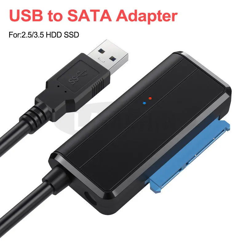 

USB 3.0 SATA 3 Cable Sata To USB Adapter Support 2.5 or 3.5 Inch External SSD HDD Hard Drive Plug and play 22 Pin Sata III Cable