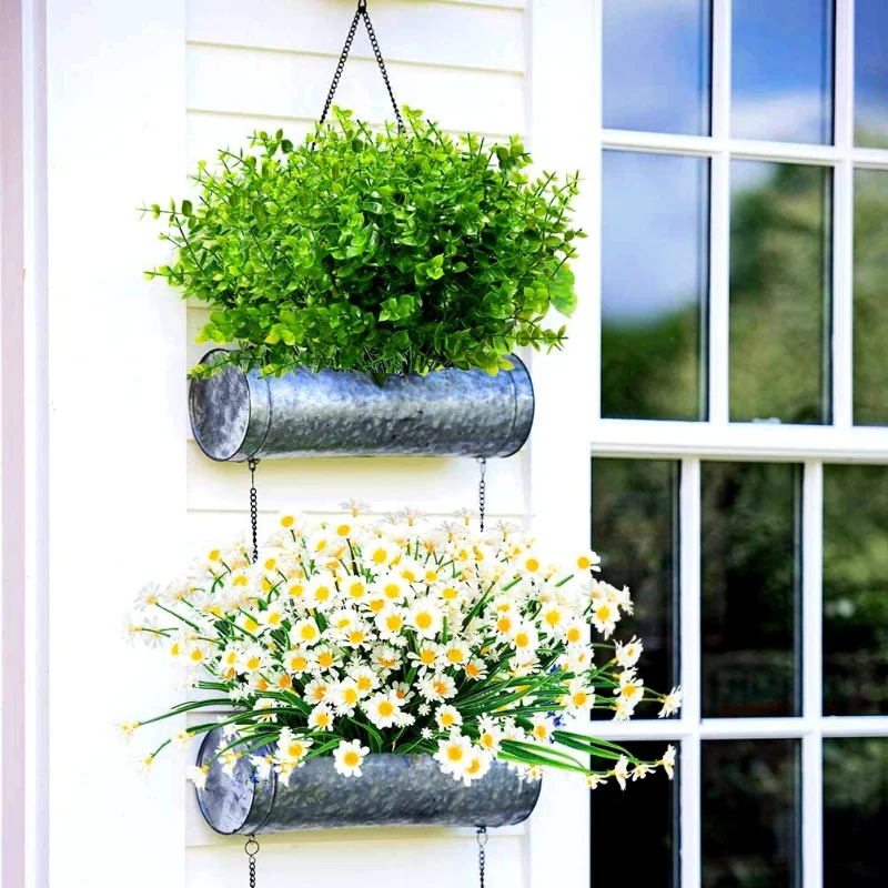 

Artificial Plant 7 forks Eucalyptus, Single Branch 36cm,garden Landscaping, Home Furnishing,living Room Tabletop Vase Decoration