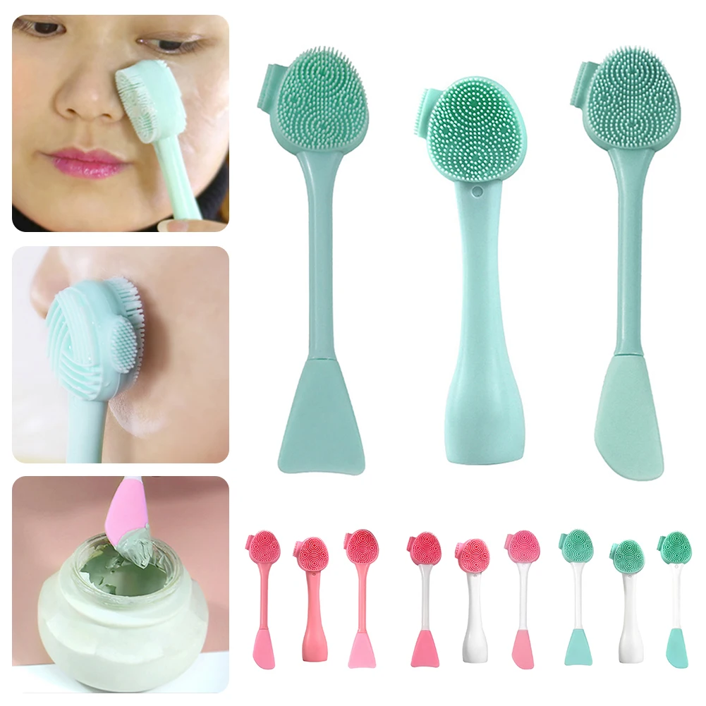 

Face Cleaning Brush Soft Face Scrubber For Removing Blackheads Face Massage Cleaning Tool For All Skins