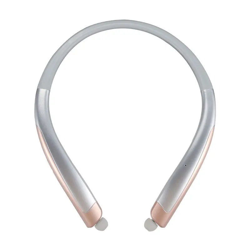 Серебристый HBS-1100 новое ожерелье bluetooth стерео CSR4.1 Висячие шеи типа общие HX1100 импортные товары - Цвет: Серебристый