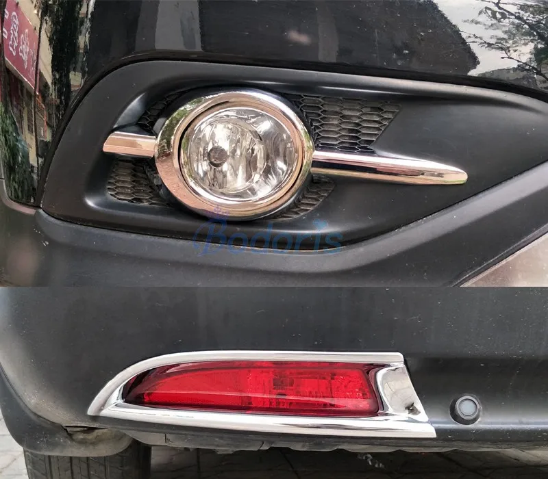 For Honda CRV CR-V CR V 2012 2013 2014 Front Fog Lamp Cover Light Overlay Foglight Trim Frame Chrome SUV Car Styling Accessories |