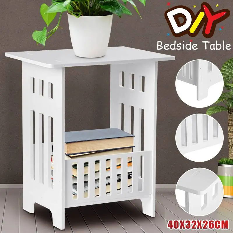 

42x27x5cm Bedside Cabinet Table Nightstand Modern Coffee Table Living Room Home Furniture With Storager