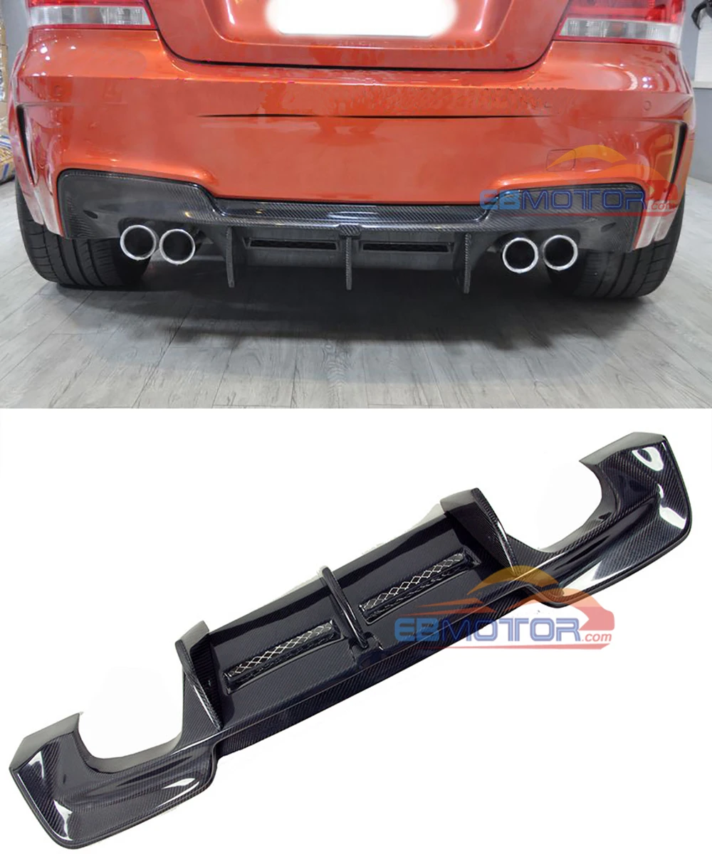 Задний спойлер из настоящего углеродного волокна диффузор бампера для BMW E82 1M Coupe