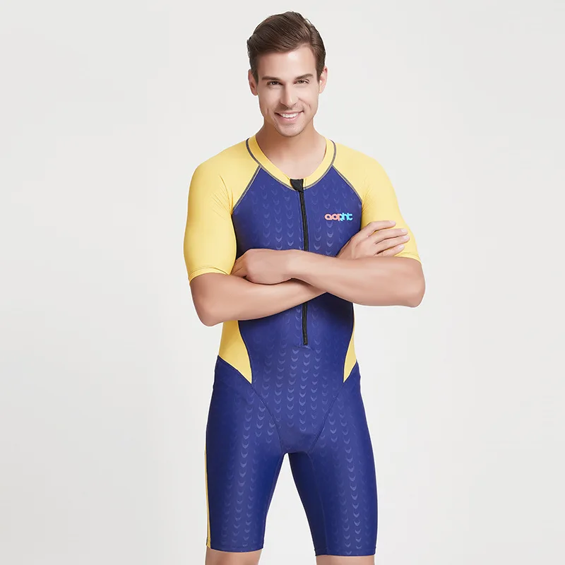 

Women One Piece Professional Sharkskin Competition Sports PushUp SwimSuit Men Zipper Training Racing SwimWear Bodysuit Plus Size