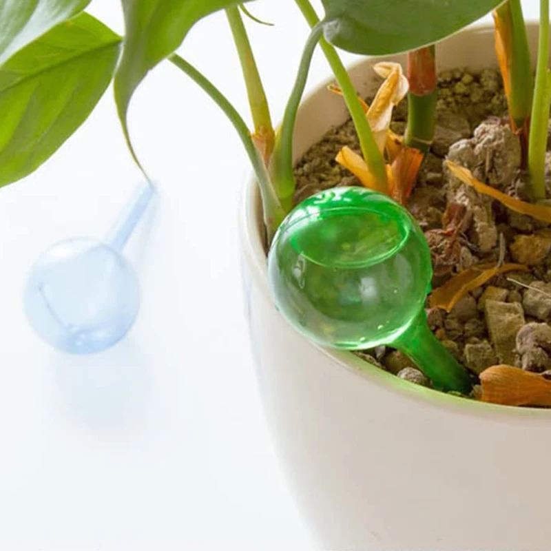 

10 Packs Plants Automatic Watering Water Device Holiday Houseplant Potted Watering Device (Green,Transparent Color)