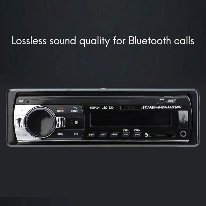 Автомагнитола с Bluetooth V2.0 12 В 1 Din FM Aux SD USB MP3 MMC WMA|MP3-плеер для авто| |