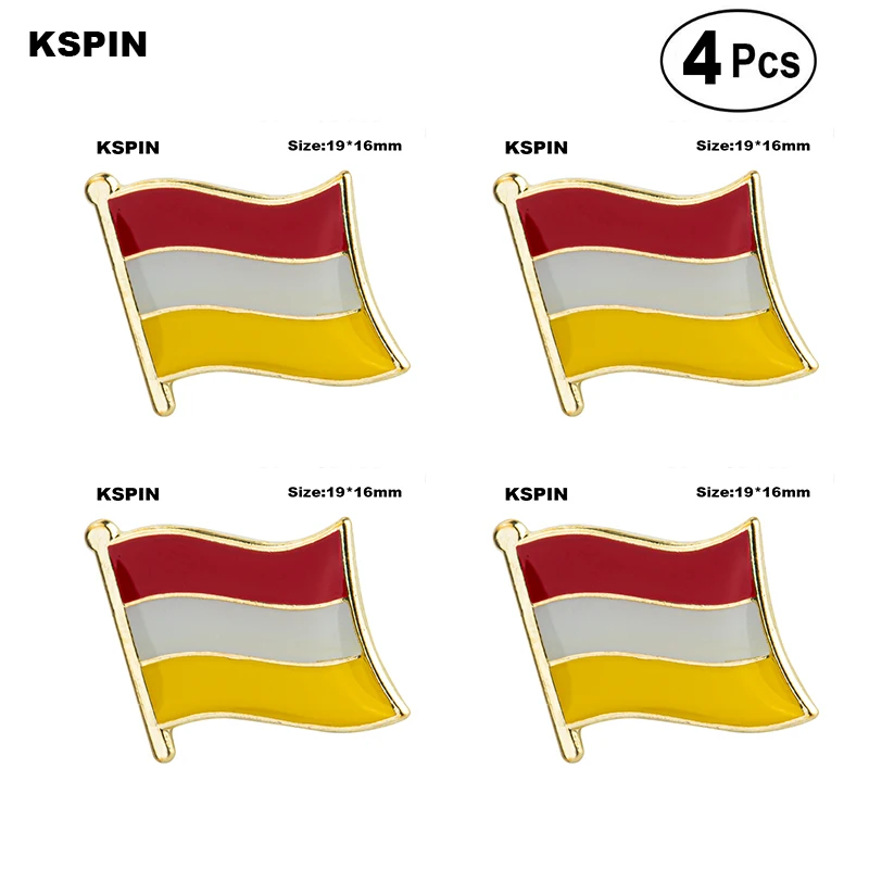 

Denmark & Sweden Friendship Lapel Pin Flag badge Brooch Pins Badges 4Pcs a Lot