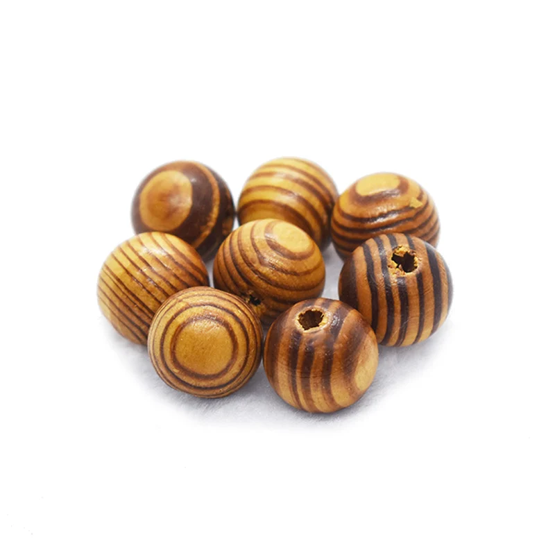 WIWI 100 шт/партия 8 мм круглые деревянные бусины для изготовления ювелирных изделий