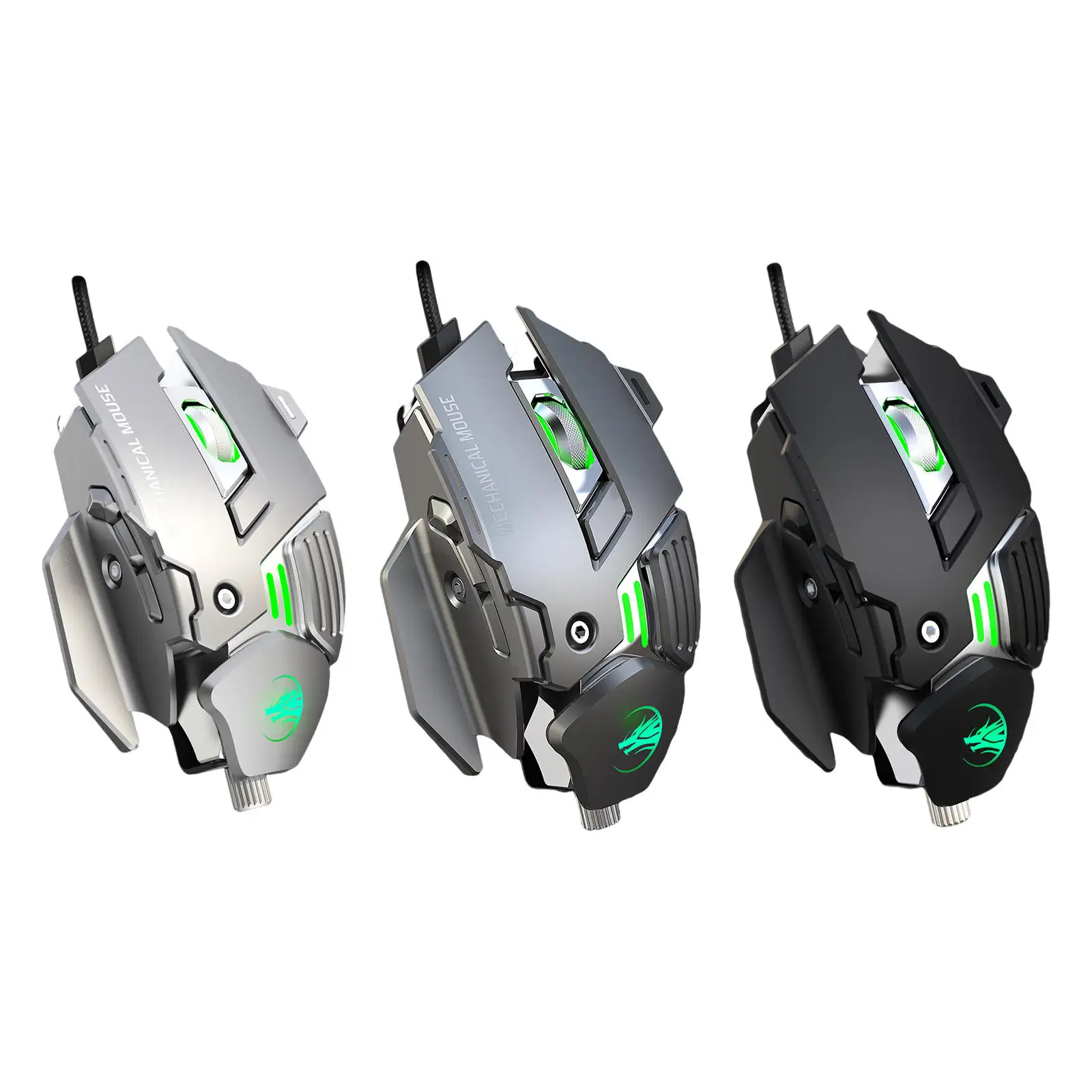 

Мышь игровая Проводная Механическая с RGB-подсветкой, 7200DPI, 7 кнопок