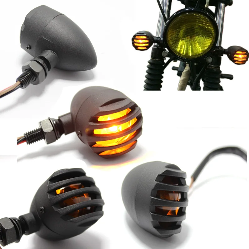 

2Pcs Motorcycle frecce moto style Amber Bulb intermitentes moto Motorcycle LED Turn Signal Indicator Light clignotant moto led