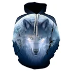 Новинка 2021, толстовка с 3D изображением галактического волка, мужские и женские модные толстовки, Пуловеры на весну и осень, свитшоты, куртка с принтом животных в стиле Харадзюку