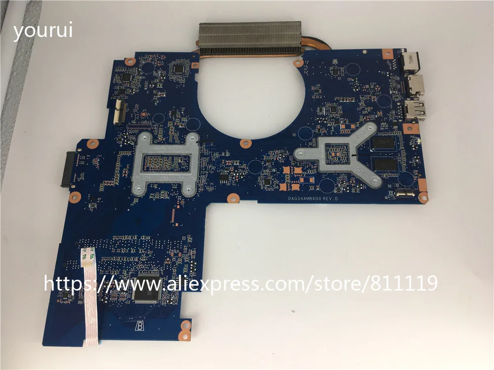 Preise Yourui Für HP Pavilion 15-AU 15T-AU100 Laptopmotherboard 901578-601 DAG34AMB6D0 I5-7200u Cpu Vollständig Getestet