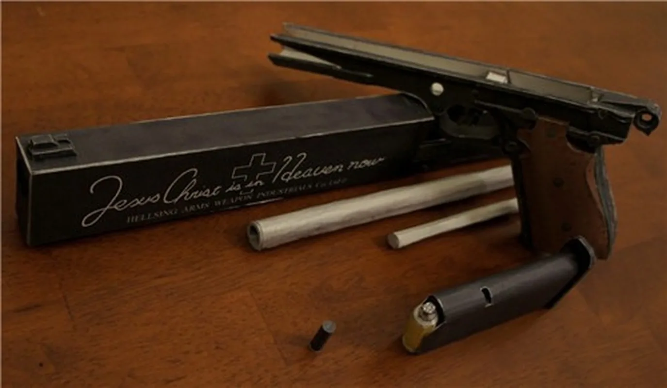 Jackal замок Hellsing PM 454 Casull DIY 3D бумажная карта Модель Набор для строительства