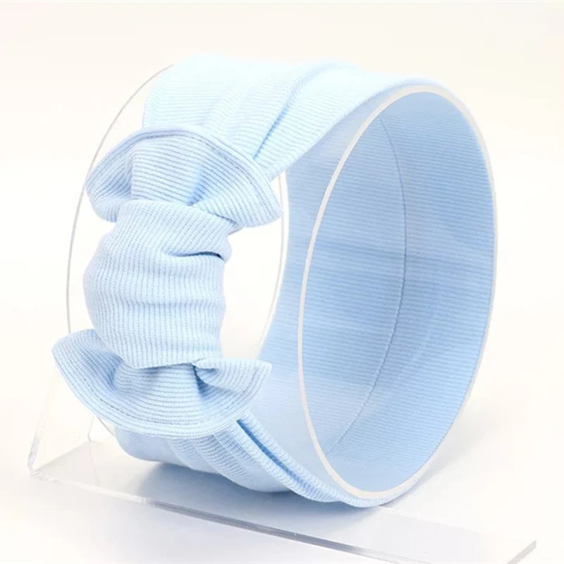 Модные детские повязки на голову с бантом аксессуары для волос маленьких девочек