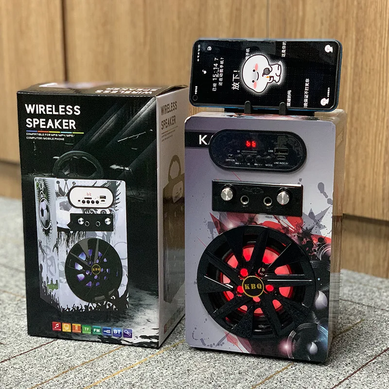 

APortable Bluetooth Speaker 360.Camouflage Stereo 20W Outdoor Square Wireless Bluetooth 5.0 Speaker 24 Hours Play Time
