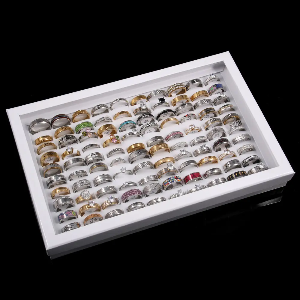 

Stainless Steel Ring Neutral Style Mixed Style 100 / Box