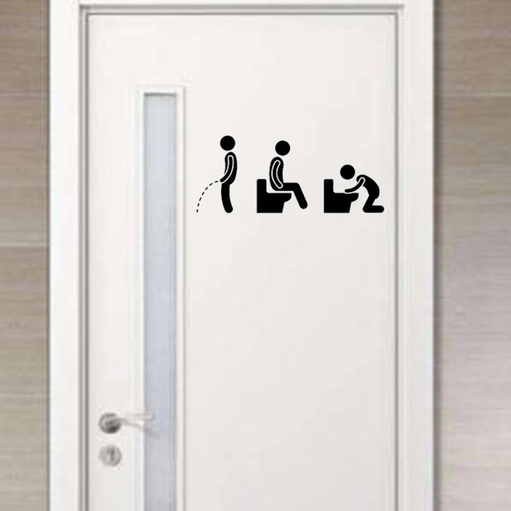 5 шт. забавные наклейки для туалета DIY украшения дома съемные самоклеящиеся