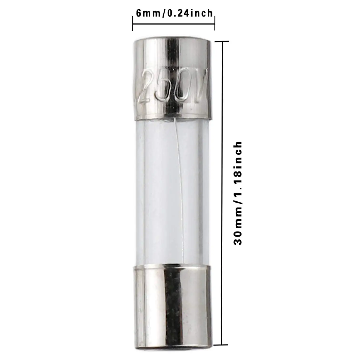 72pcs/Box 6x30mm Fuse Assorted Kit Fast-Blow Glass Fuses 0.5A 1A 2A 3A 5A 10A 15A 20A 30AMP Quick Blow Car Tube Set | Электронные