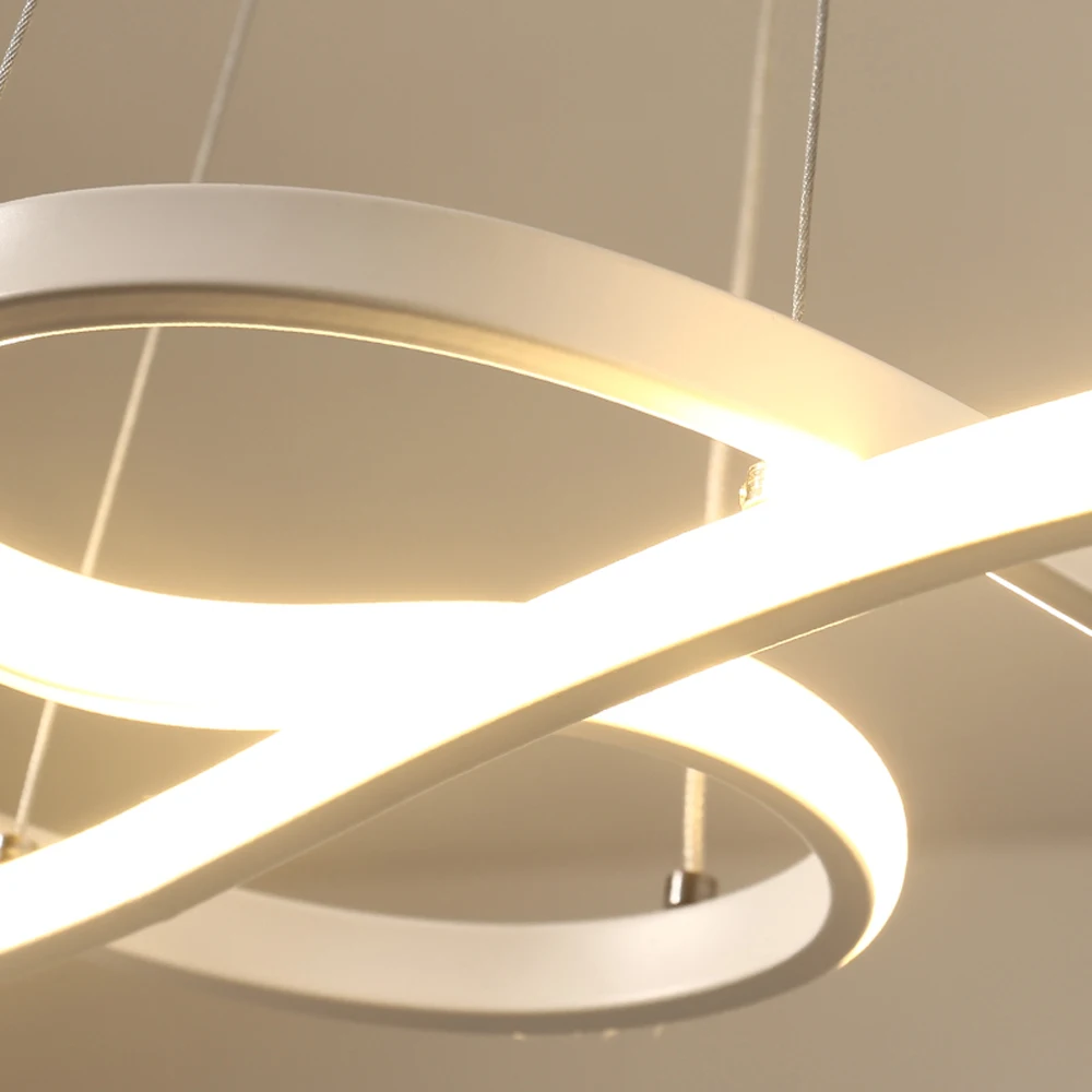 

2020 Modern LED Pendant Lights for Living Room Restaurant Kitchen Ceiling Fixture Hanglamp AC90-260V 32W/58W Luminaire Suspend