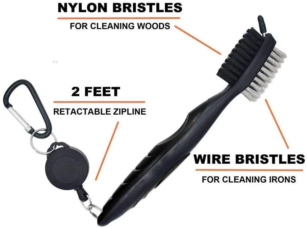 Щётка для клюшек гольфа точилка чистки инструментов набор крючок сумка