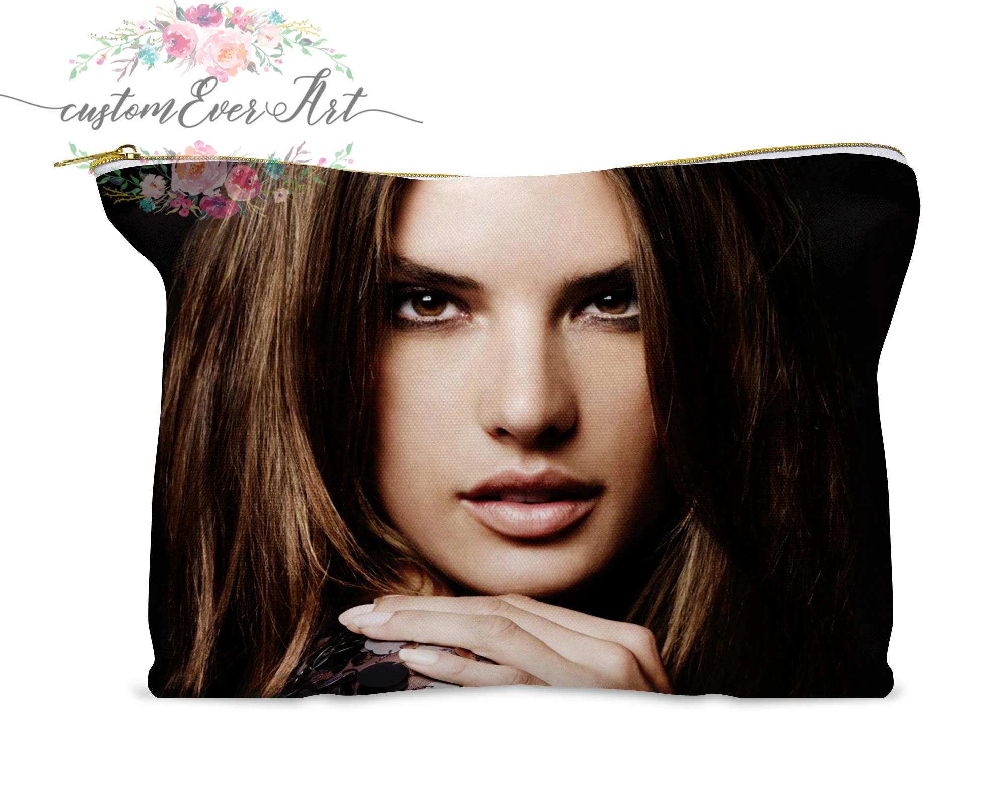 Косметичка Alessandra Ambrosio персонализированная маленькая косметичка забавный