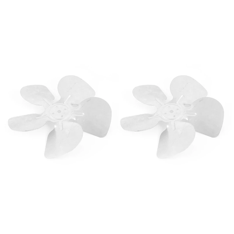 2X 8 Inch Shaded Pole Motor Aluminum Hubless Fan Blades Replacement