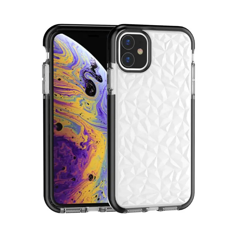 Suntaiho Clear Diamond Pattern Case For iPhone 11 Pro MAX Soft TPU Phone Cover Transparent Cases | Мобильные телефоны и
