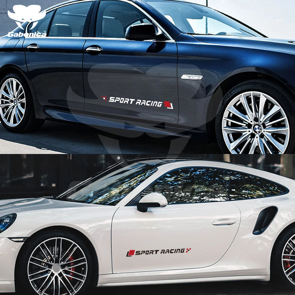 

2pcs Sport Racing Car Door Side Sticker Body Sticker Automotive Goods for Audis Sline TT A1 A3 A4 A5 A6 A7 A8 B5 B6 B7 B8 C5 C6
