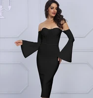 white strapless dress off shoulder long sleeve sheath maxi dresses knee length black elegant party formal gowns women clothes